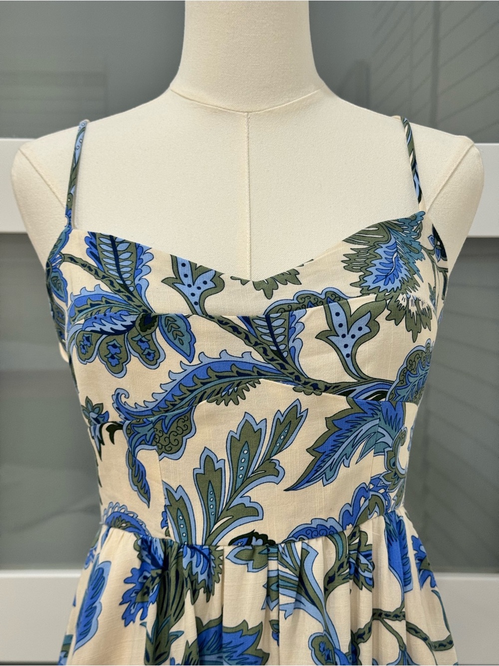 Zara The June Dress Blue Floral Maxi Dress NWT M $69.90 - Picture 7 of 9